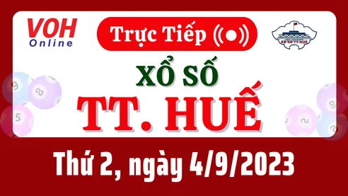 XSTTH 4/9 - Kết quả xổ số Thừa Thiên Huế hôm nay thứ 2 ngày 4/9/2023