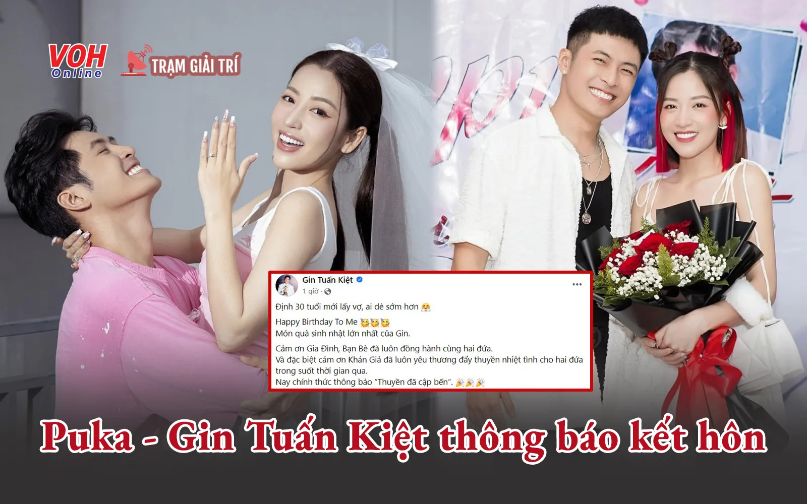 HOT: Puka - Gin Tuấn Kiệt đốt cháy giai đoạn với thông báo kết hôn