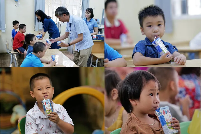 Vinamilk &amp; Quỹ sữa cùng trẻ em có hoàn cảnh khó khăn đón năm học mới