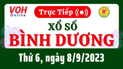 XSBD 8/9 - Kết quả xổ số Bình Dương hôm nay thứ 6 ngày 8/9/2023