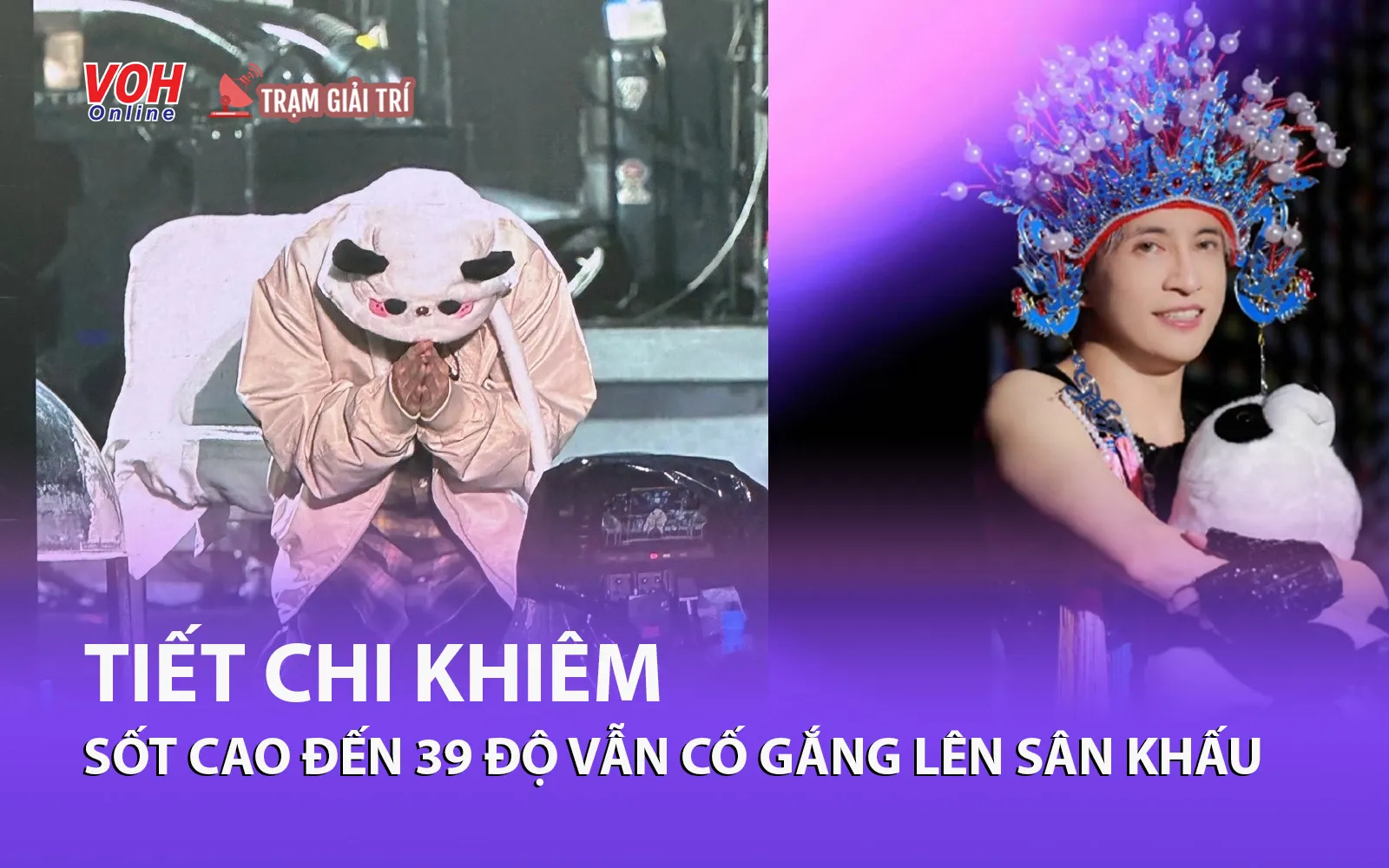 Nam ca sĩ sốt cao đến 39 độ vẫn cố gắng lên sân khấu