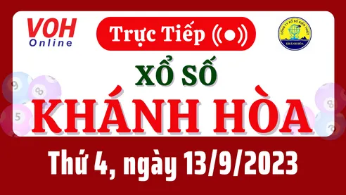 XSKH 13/9 - Kết quả xổ số Khánh Hòa hôm nay thứ 4 ngày 13/9/2023