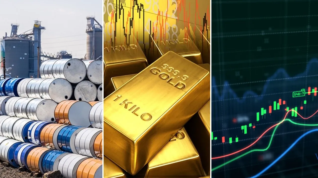 Dầu, vàng tăng, chứng khoán biến động
