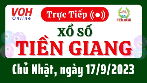 XSTG 17/9 - Kết quả xổ số Tiền Giang hôm nay chủ nhật ngày 17/9/2023