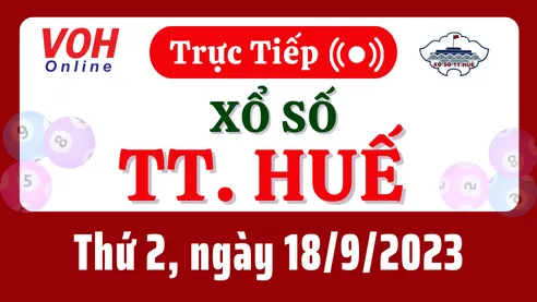 XSTTH 18/9 - Kết quả xổ số Thừa Thiên Huế hôm nay thứ 2 ngày 18/9/2023