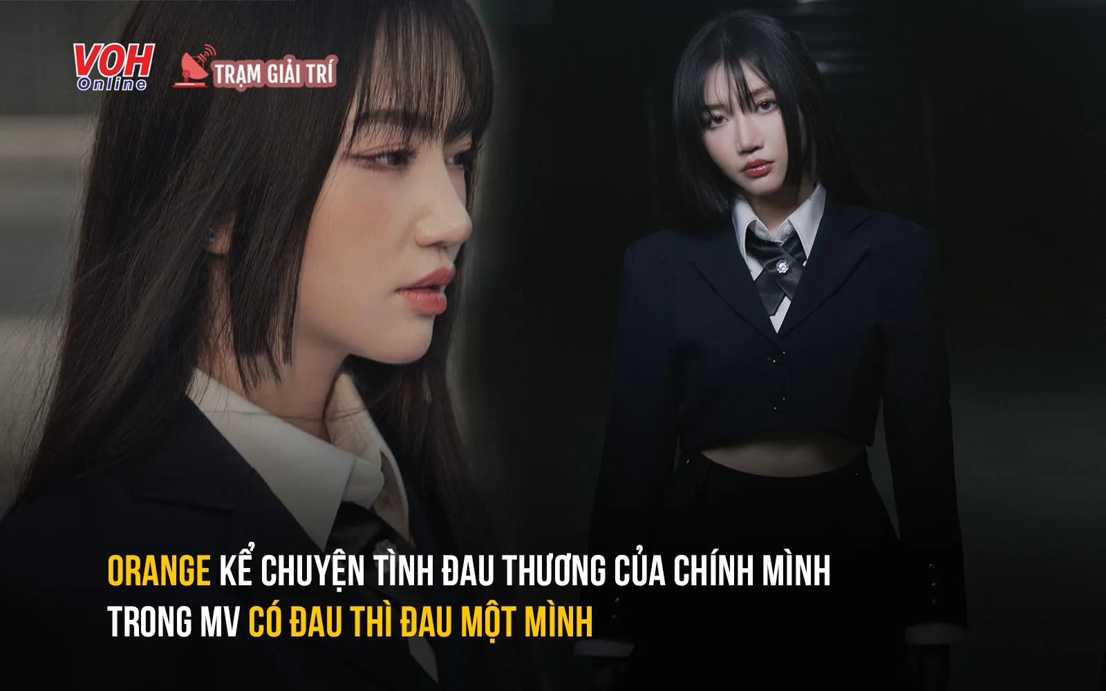 Orange kể chuyện tình đau thương của chính mình trong MV Có Đau Thì Đau Một Mình