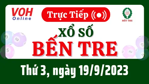 XSBT 19/9 - Kết quả xổ số Bến Tre hôm nay thứ 3 ngày 19/9/2023