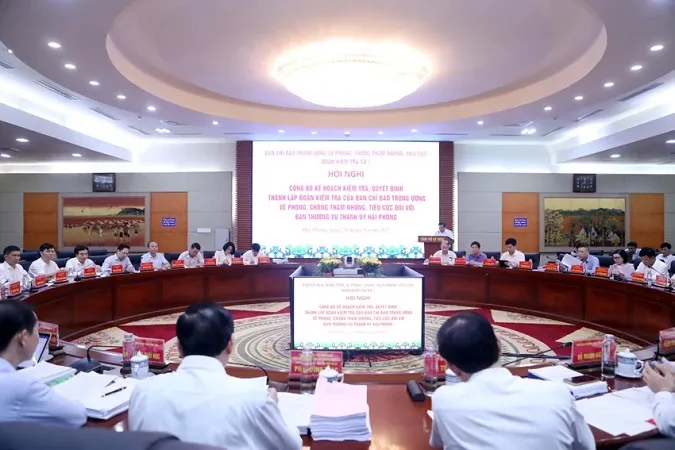 Kiểm tra phòng, chống tham nhũng, tiêu cực tại Thành ủy Hải Phòng