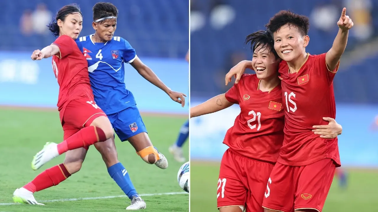 Kết quả bóng đá nữ ASIAD 19: Tuyển nữ Việt Nam nhọc nhằn hạ Nepal