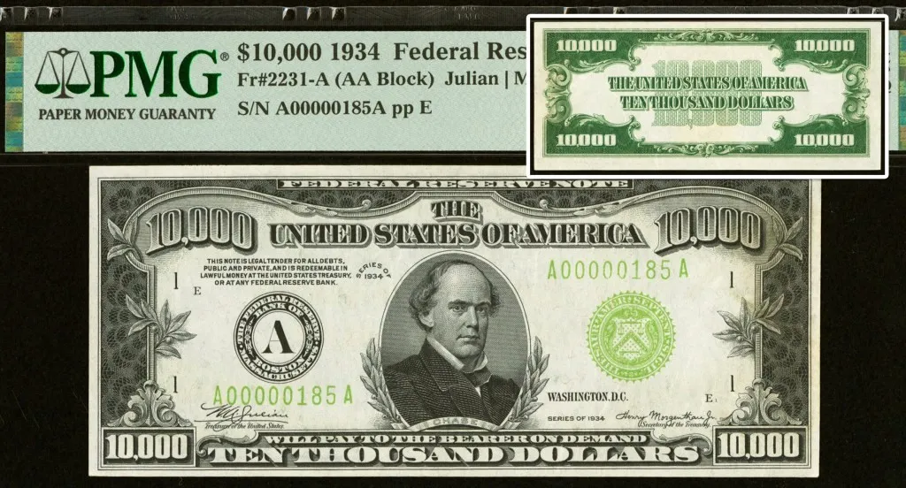 Mỹ: Tờ 10.000 USD hiếm trong thời Đại suy thoái được bán với giá 480.000 USD
