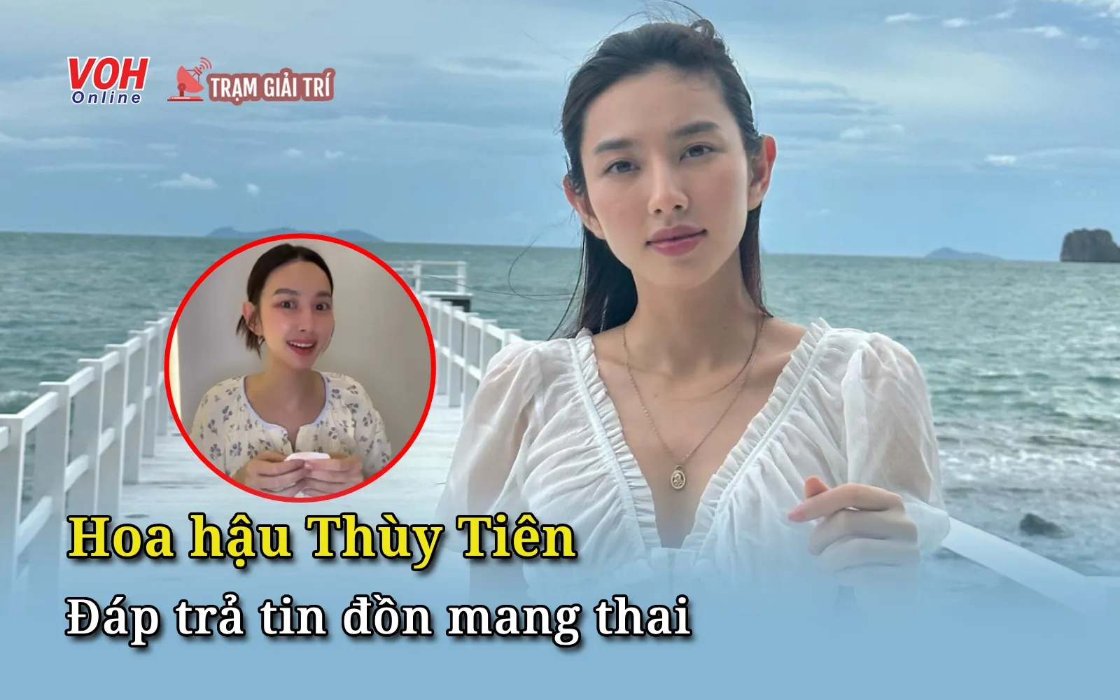 Hoa hậu Thuỳ Tiên lên tiếng về tin đồn mang thai