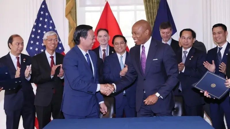 TPHCM và New York ký ghi nhớ thiết lập quan hệ kết nghĩa