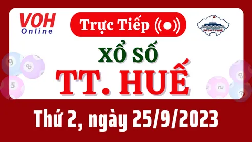 XSTTH 25/9 - Kết quả xổ số Thừa Thiên Huế hôm nay thứ 2 ngày 25/9/2023