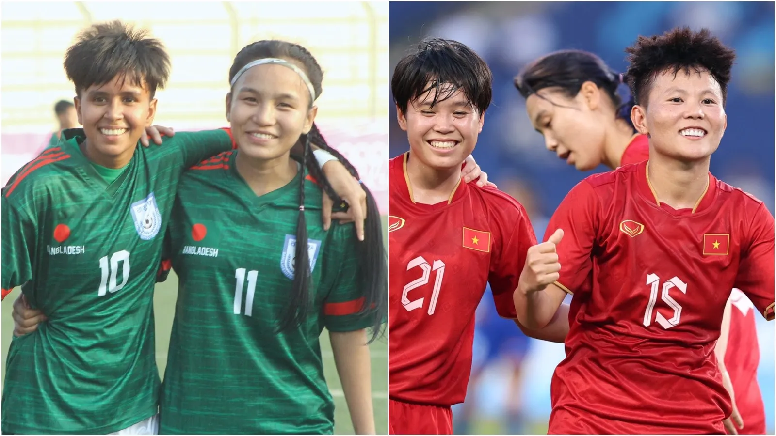 Tuyển nữ Bangladesh 1-6 Tuyển nữ Việt Nam: Chiến thắng tưng bừng tạo đà cho trận gặp Nhật Bản
