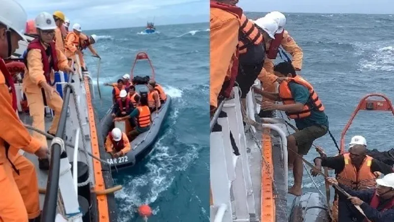 Tàu cá chìm trên biển, 10 ngư dân được cứu