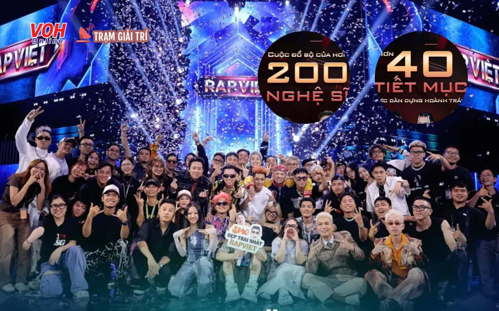Rap Việt All-Star Concert 2023 quy tụ 200 nghệ sĩ tham gia, 40 tiết mục hoành tráng đổ bộ