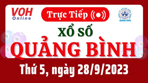 XSQB 28/9 - Kết quả xổ số Quảng Bình hôm nay thứ 5 ngày 28/9/2023