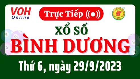 XSBD 29/9 - Kết quả xổ số Bình Dương hôm nay thứ 6 ngày 29/9/2023