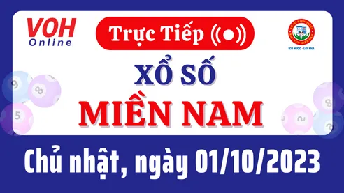 XSMN 1/10, Trực tiếp xổ số miền Nam chủ nhật ngày 1/10/2023
