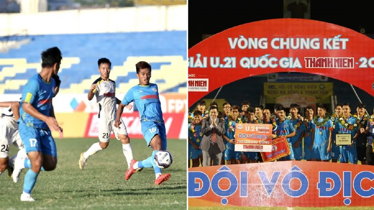 U21 PVF-CAND lần đầu đăng quang U21 Quốc gia sau loạt đấu súng cân não cùng U21 SLNA