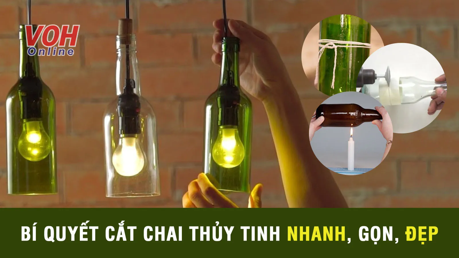 Bí quyết cắt chai thủy tinh tại nhà bằng 6 cách đơn giản