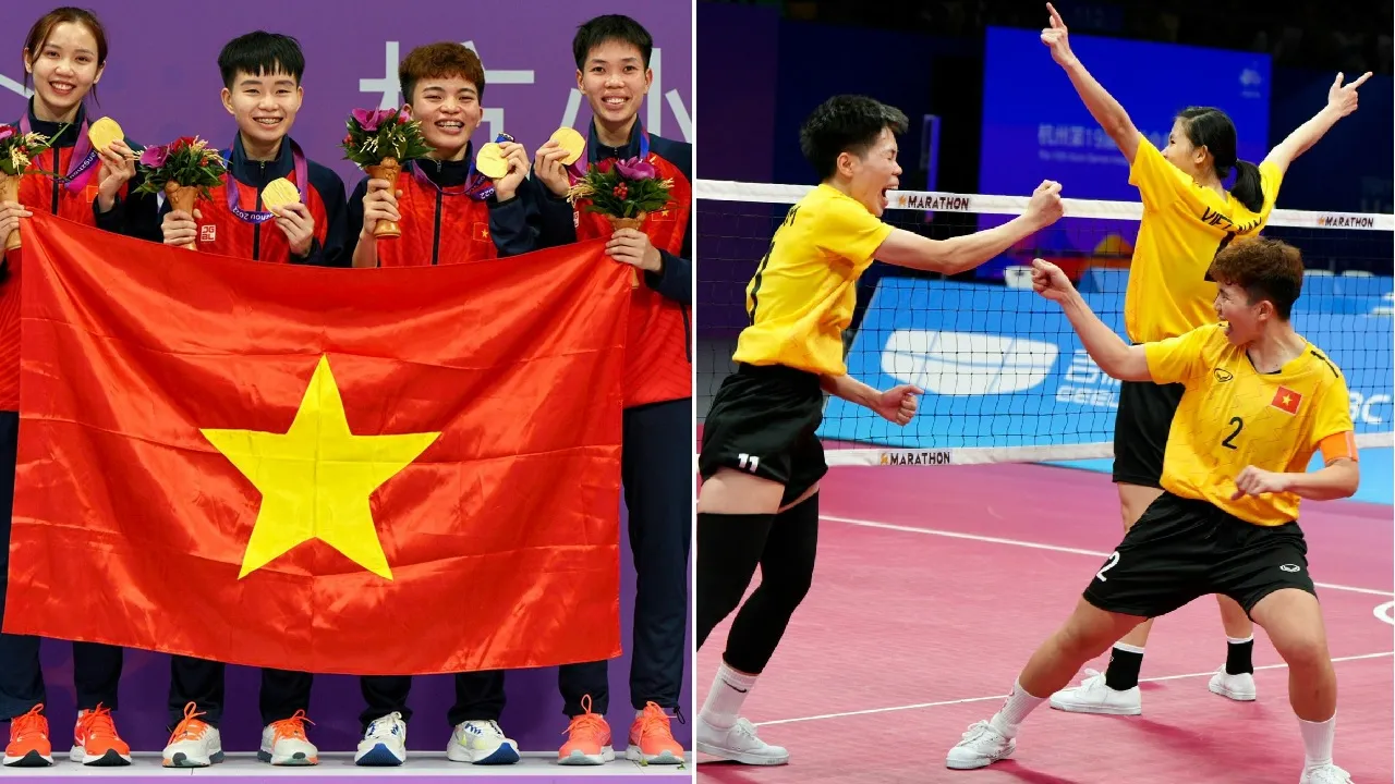 Tuyển cầu mây nữ Việt Nam nhận thưởng gần 2 tỷ đồng sau tấm HCV ASIAD 19