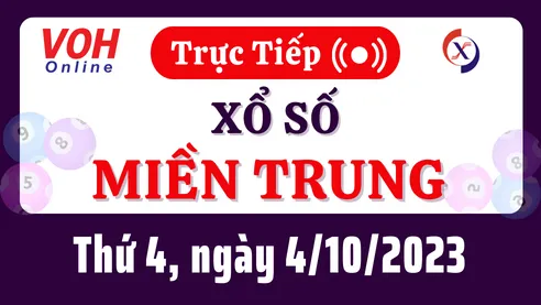 XSMT 4/10, Trực tiếp xổ số miền Trung thứ 4 ngày 4/10/2023
