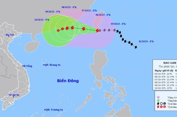 Bão KOINU có thể đi vào Biển Đông trong hôm nay