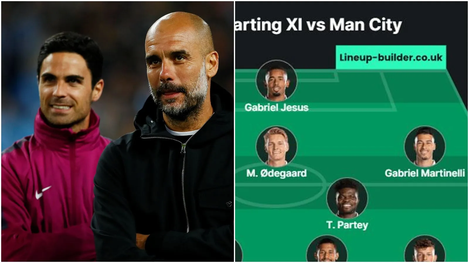 Đội hình dự kiến Arsenal vs Man City: Liệu đã đến lúc Mikel Arteta vượt qua Pep Guardiola?