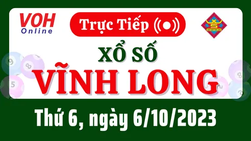 XSVL 6/10 - Kết quả xổ số Vĩnh Long hôm nay thứ 6 ngày 6/10/2023