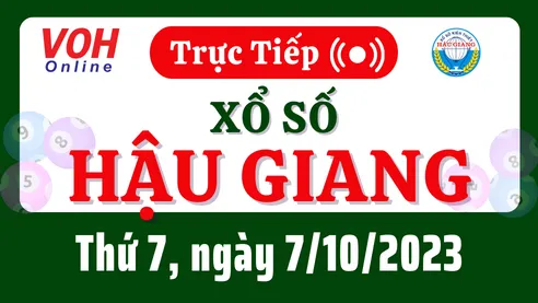 XSHG 7/10 - Kết quả xổ số Hậu Giang hôm nay thứ 7 ngày 7/10/2023