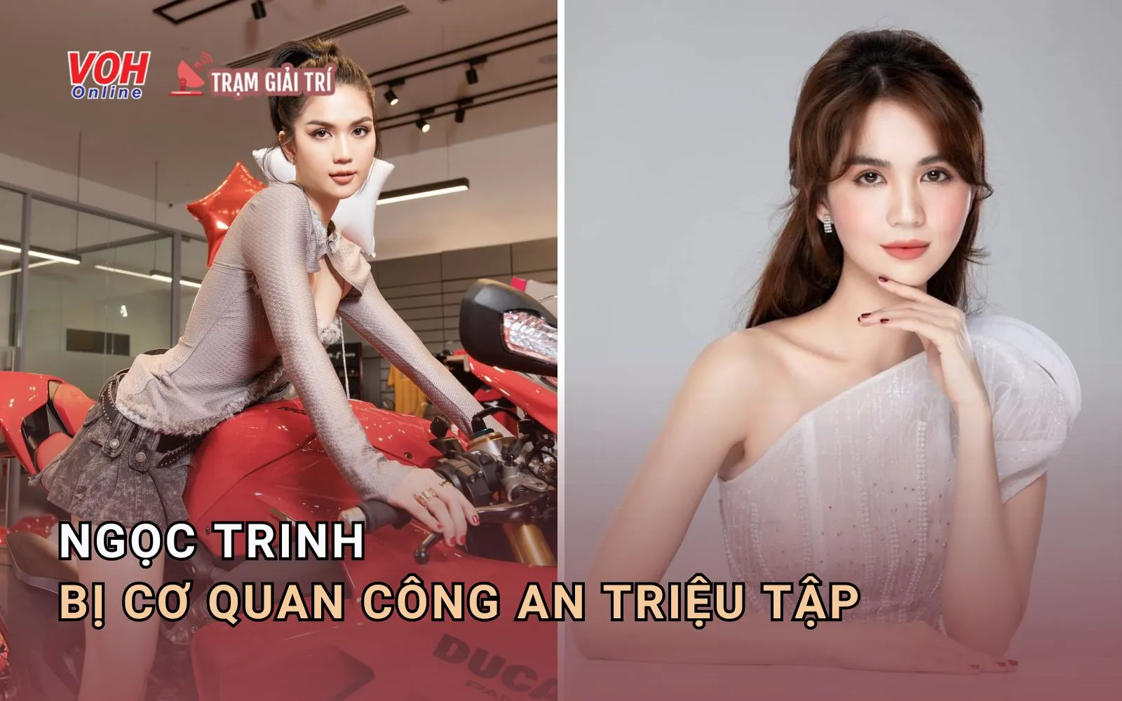 Ngọc Trinh bị lập biên bản vi phạm, tạm giam 2 xe mô tô sau clip diễn xiếc trên đường