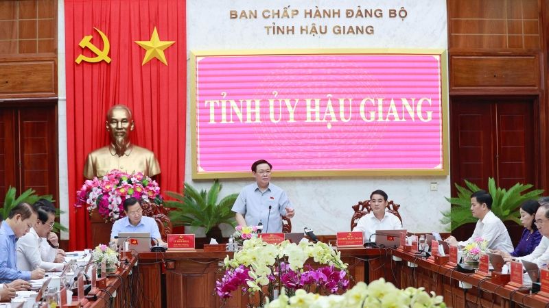 Chủ tịch Quốc hội: Hậu Giang cần liên kết để hình thành chuỗi cung ứng nông nghiệp vùng
