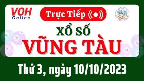 XSVT 10/10 - Kết quả xổ số Vũng Tàu hôm nay thứ 3 ngày 10/10/2023