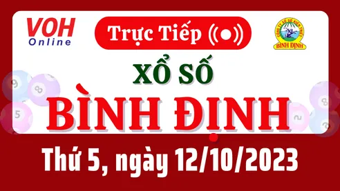XSBDI 12/10 - Kết quả xổ số Bình Định hôm nay thứ 5 ngày 12/10/2023