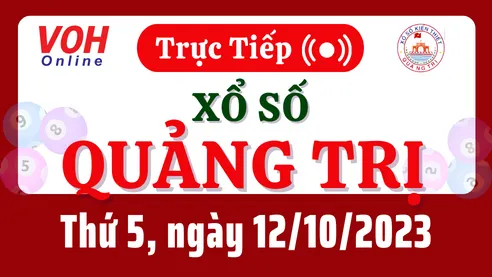 XSQT 12/10 - Kết quả xổ số Quảng Trị hôm nay thứ 5 ngày 12/10/2023