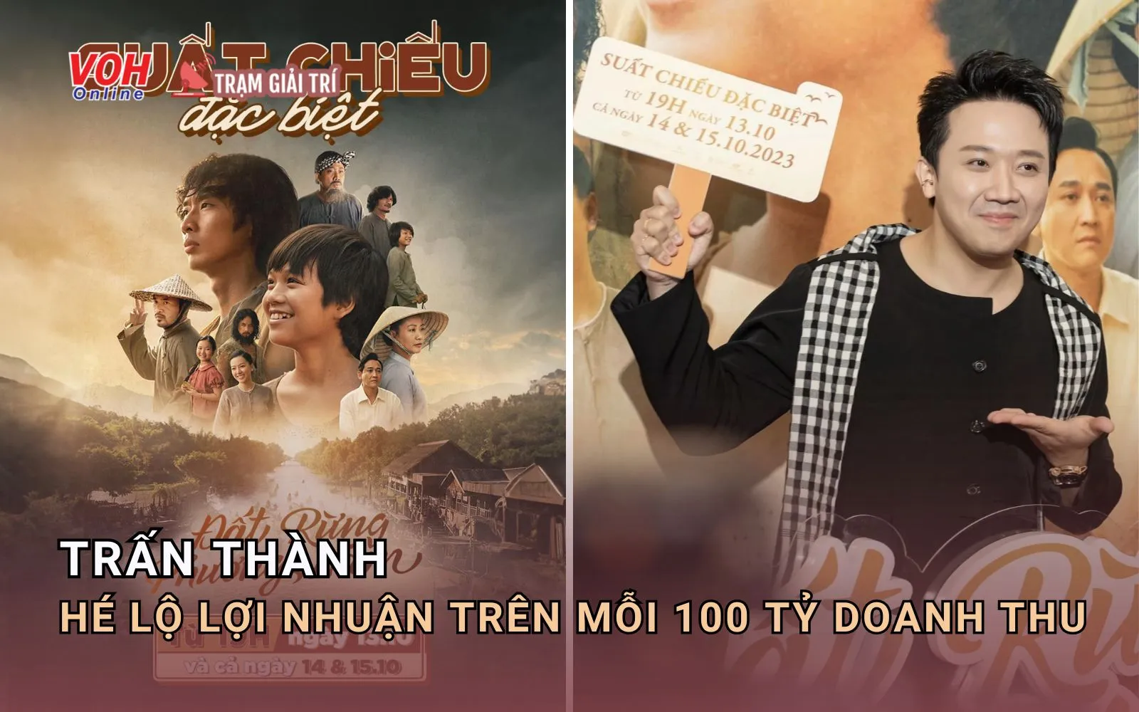 Trấn Thành: Nếu đạt 100 tỷ doanh thu Đất Rừng Phương Nam, tôi chỉ lời 6 triệu