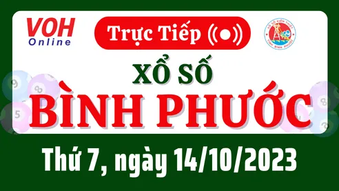 XSBP 14/10 - Kết quả xổ số Bình Phước hôm nay thứ 7 ngày 14/10/2023