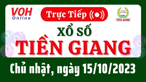 XSTG 15/10 - Kết quả xổ số Tiền Giang hôm nay chủ nhật ngày 15/10/2023