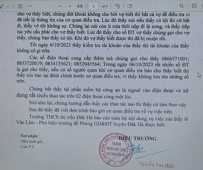 Một giáo viên bị “trung úy công an” gọi điện lừa mất 1,1 tỷ đồng
