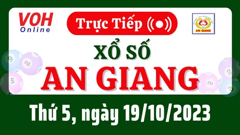 XSAG 19/10 - Kết quả xổ số An Giang hôm nay thứ 5 ngày 19/10/2023