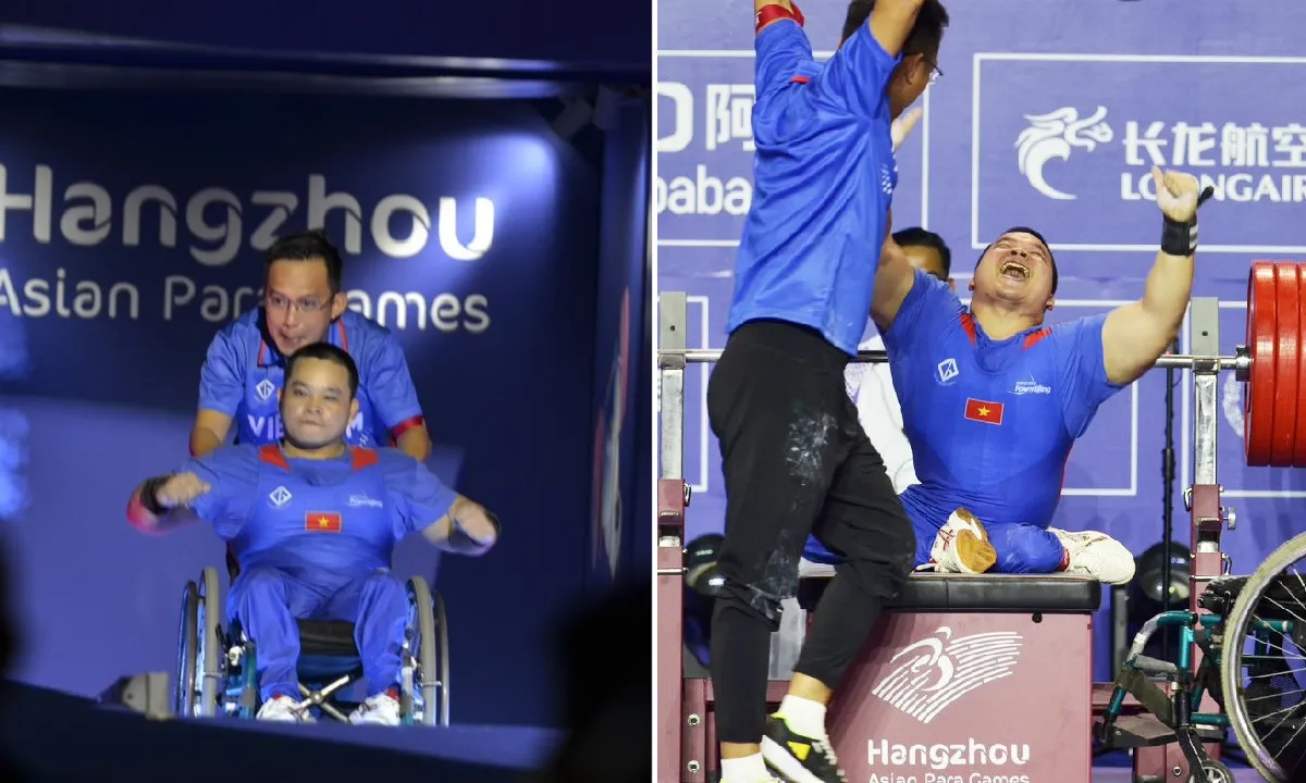 Lực sĩ Nguyễn Bình An không thể bảo vệ tấm HCV dù phá kỷ lục Asian Para Games