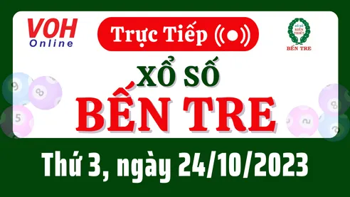 XSBT 24/10 - Kết quả xổ số Bến Tre hôm nay thứ 3 ngày 24/10/2023