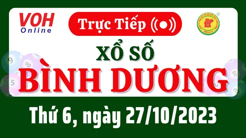 XSBD 27/10 - Kết quả xổ số Bình Dương hôm nay thứ 6 ngày 27/10/2023