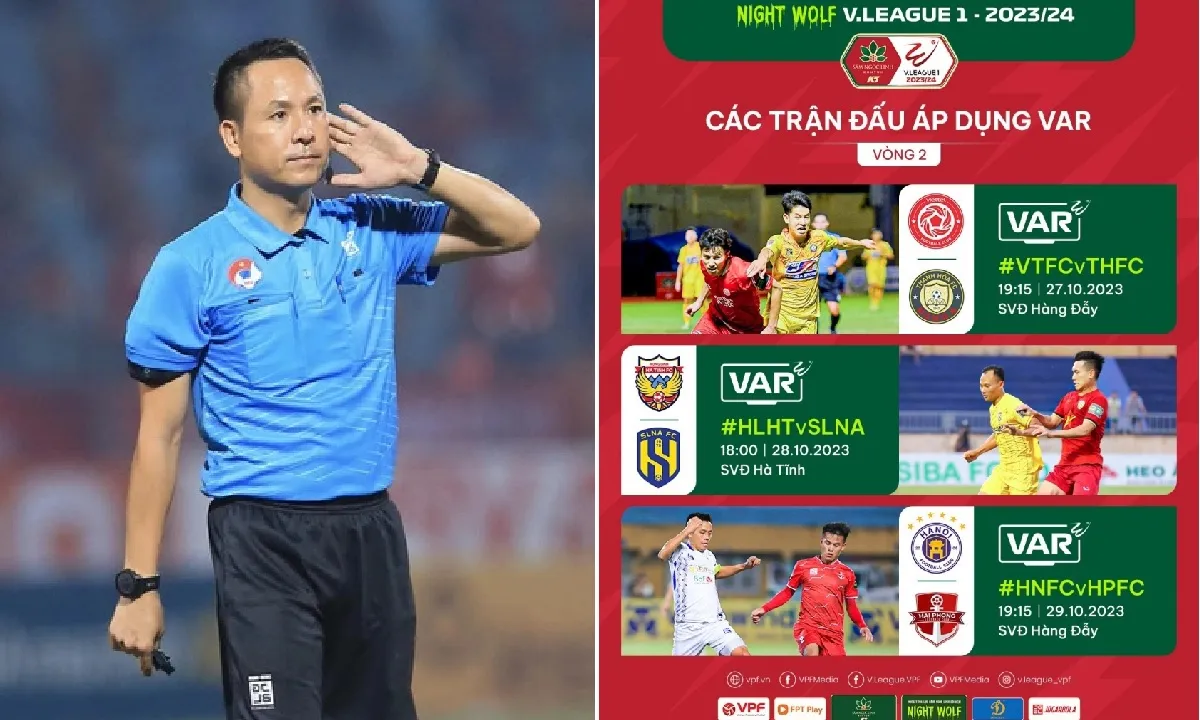 VAR được áp dụng ở 3 trận đấu thuộc vòng 2 V-League 2023/2024