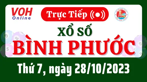 XSBP 28/10 - Kết quả xổ số Bình Phước hôm nay thứ 7 ngày 28/10/2023