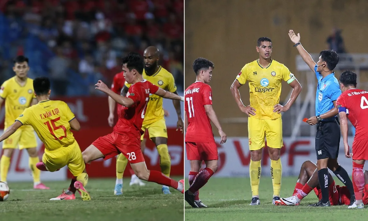 Kết quả V-League Viettel vs Thanh Hóa: Chủ nhà thoát thua trong trận cầu “mưa thẻ”