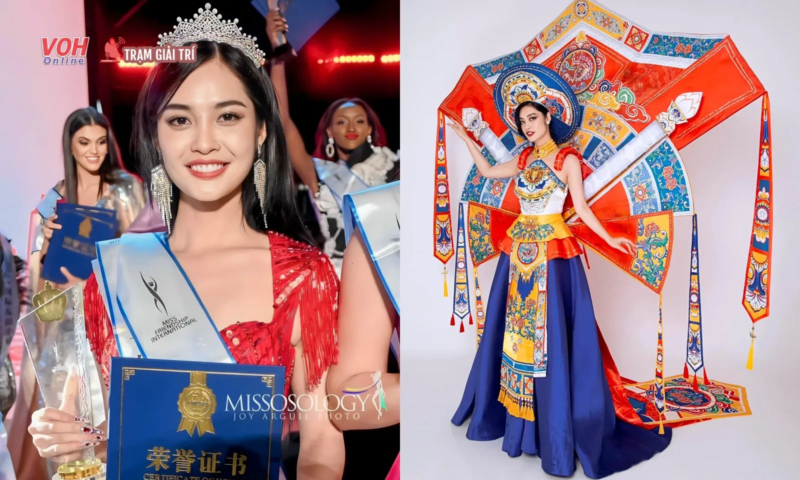 Người đẹp Nông Thúy Hằng đoạt ngôi vị Á hậu 2 tại Hoa hậu Hữu nghị Quốc tế 2023