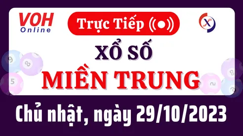 XSMT 29/10, Trực tiếp xổ số miền Trung chủ nhật ngày 29/10/2023