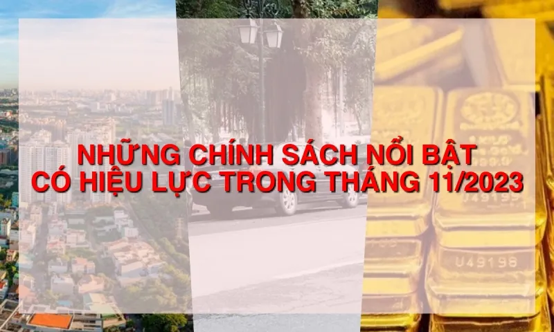 Từ tháng 11/2023: Giảm 30% tiền thuê đất năm 2023; Quy định mới về xe công…